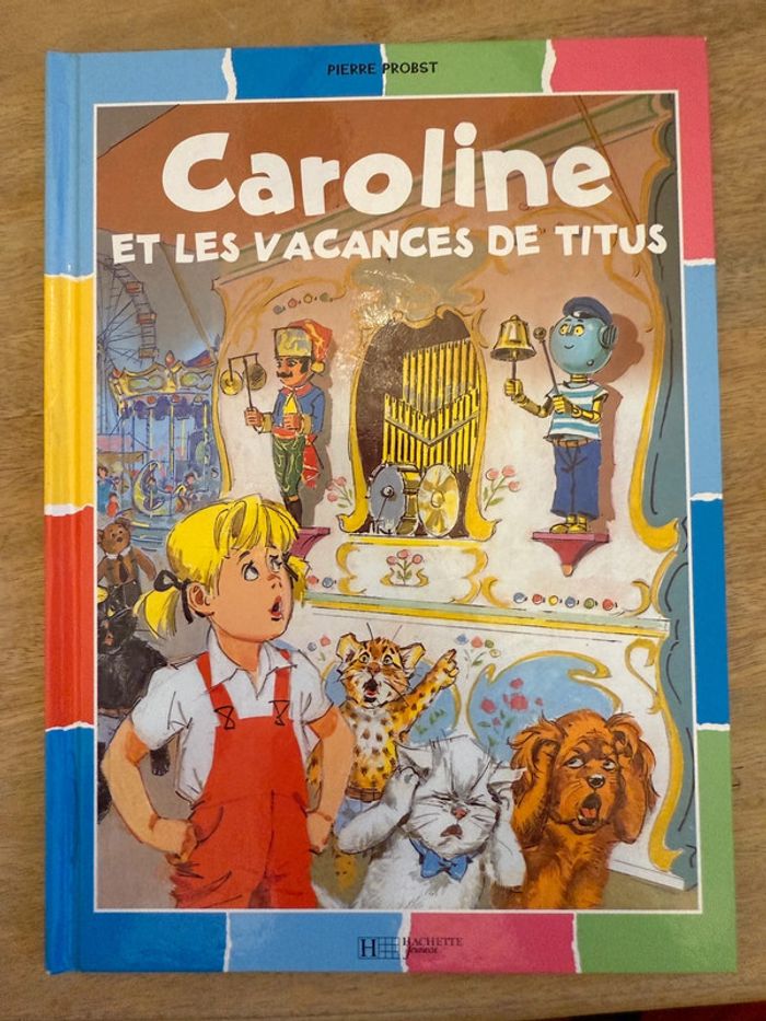 Bords colorés damiers - livre bd album Pierre Probst Caroline et les vacances de Titus