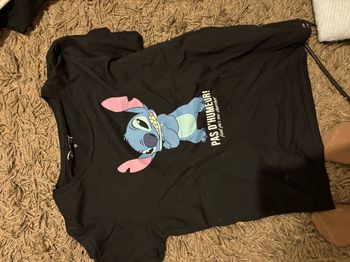 T shirt Stitch noir