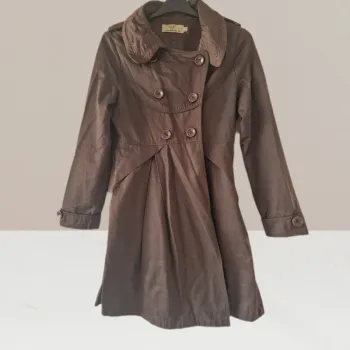 Magnifique manteau long d'automne marron - Sublim's - Taille L