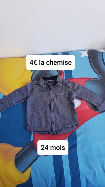 Chemise garçon taille 24 mois