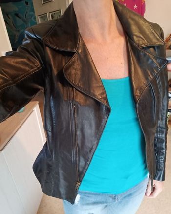 Veste cuir véritable dreamers L