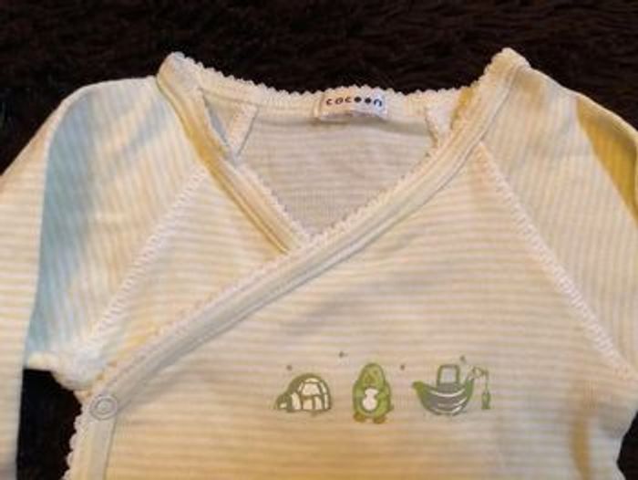 Body et chaussons assortis Cocoon 1 mois mixte