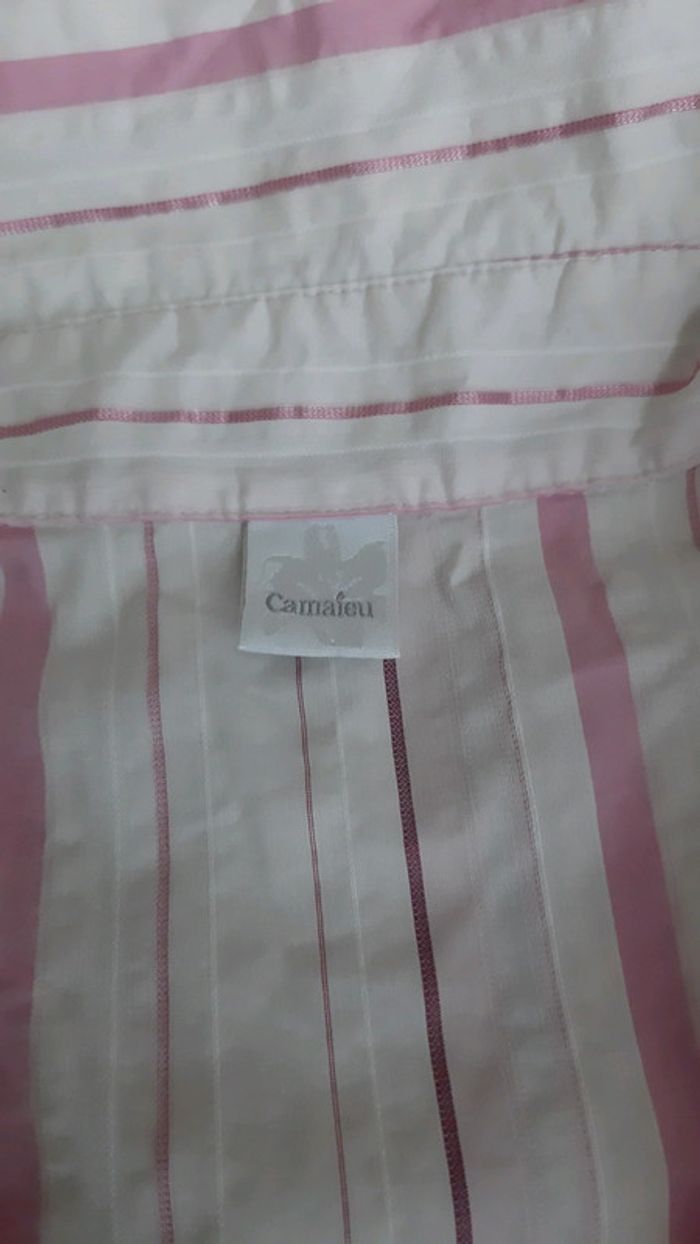 Chemise manche longue à rayures femme - photo numéro 4