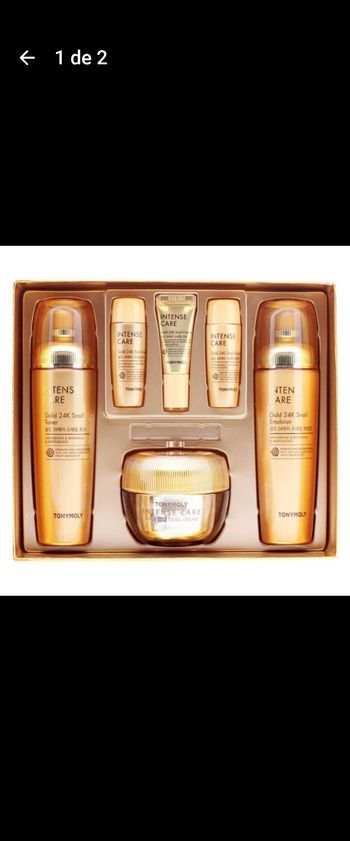 Coffret cadeau soins skincare koreen TONYMOLY Soin Intense Or 24k Escargot - Coffret de 3