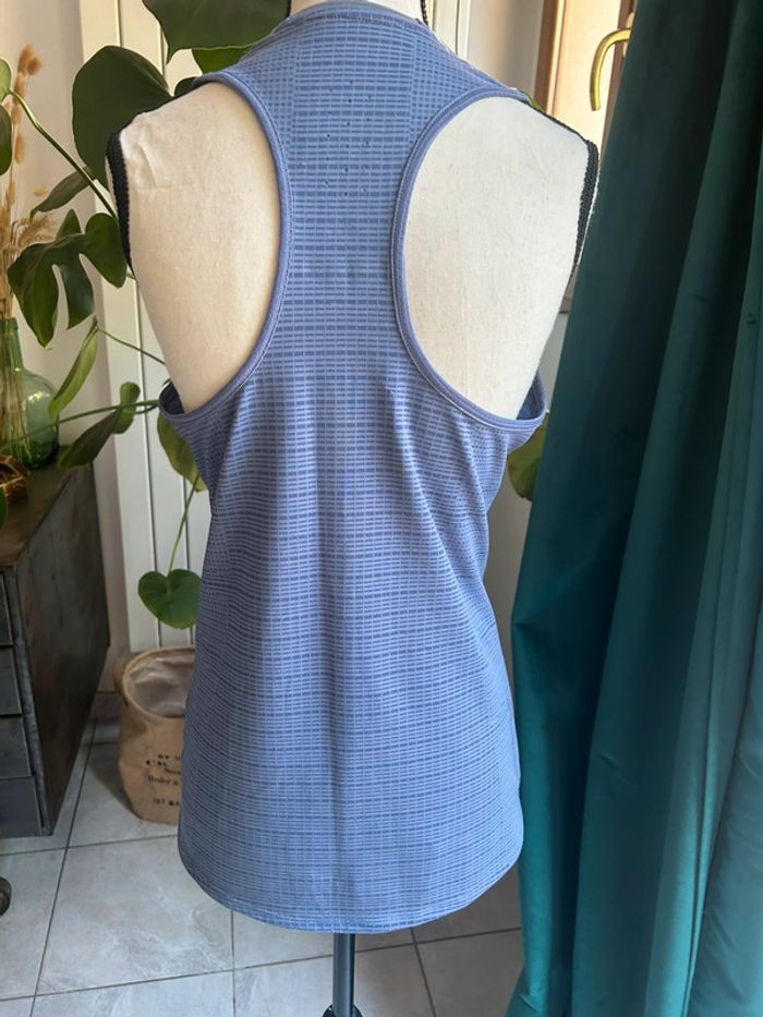 Débardeur de sport bleu adidas femme taille s - climachill - photo numéro 6