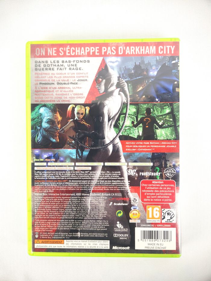 Jeu Xbox 360 Batman: Arkham City Complet - photo numéro 3