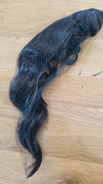 Topper volumateur cheveux perruque synthétique châtain foncé Alopécie perte cheveux