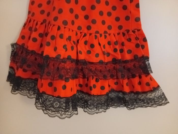 Robe flamenco rouge 5/6ans - photo numéro 4