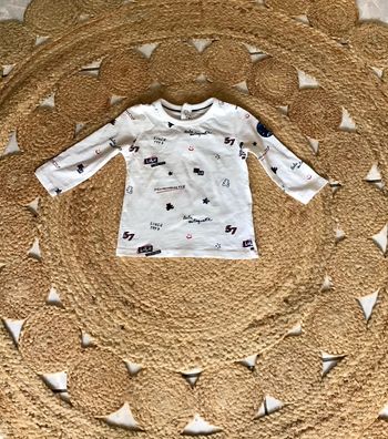 T Shirt manche longue 12 mois marque Lulu castagnette