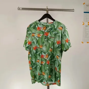 Tshirt homme - motif jungle feuillages exotiques vert taille M - Lost minds - A091