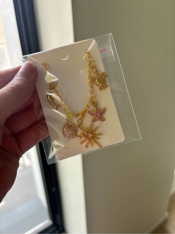 Collier breloque charms en acier inoxydable | Doré Rose