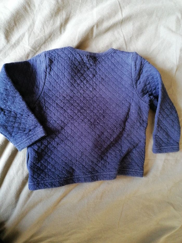 Gilet bleu bout'chou 24mois - photo numéro 4