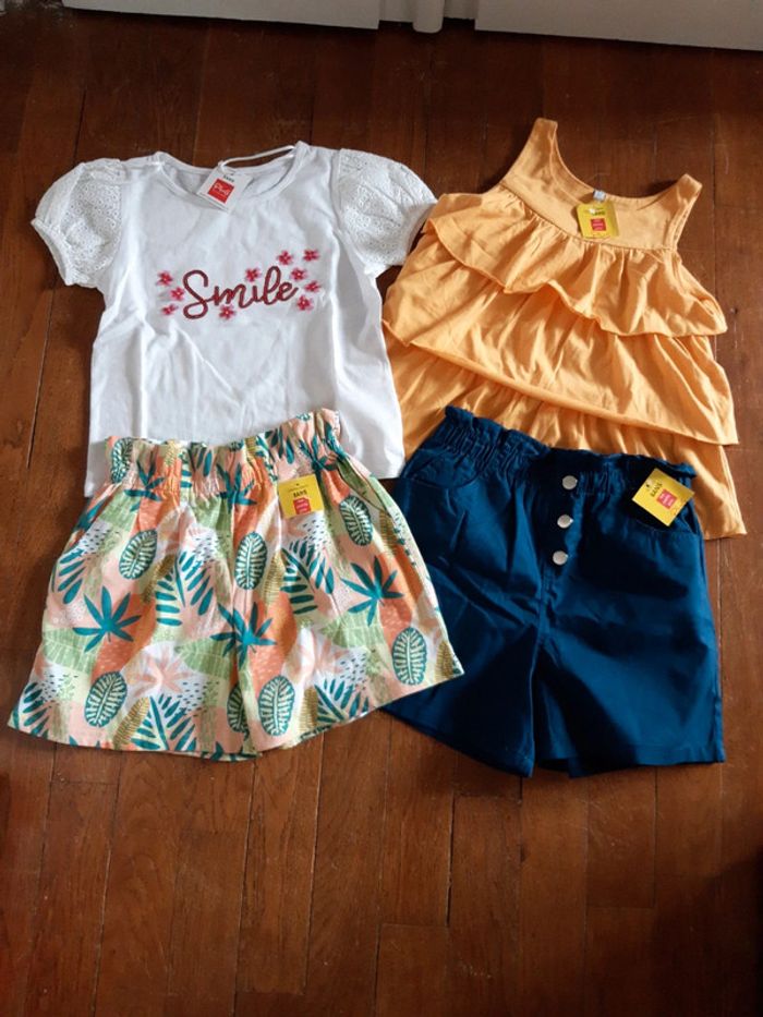 Vêtements été fille 8ans neufs
