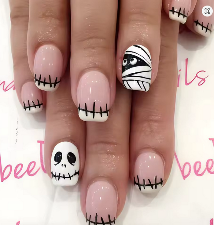 🖤 Faux ongles Press-On Effroi – 24 pièces pour un look macabre & ensorcelant 👻✨ - photo numéro 2