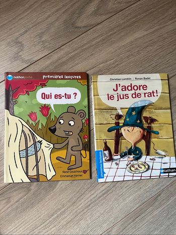 Livres premières lectures, 6ans CP j’adore le jus de rat, qui es tu?