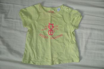 T-shirt fantaisie été fille Obaibi, Taille 6 mois