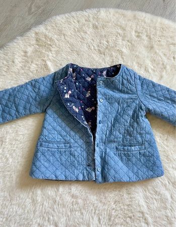 Veste matelassée réversible DPAM 12 mois - 74 cm