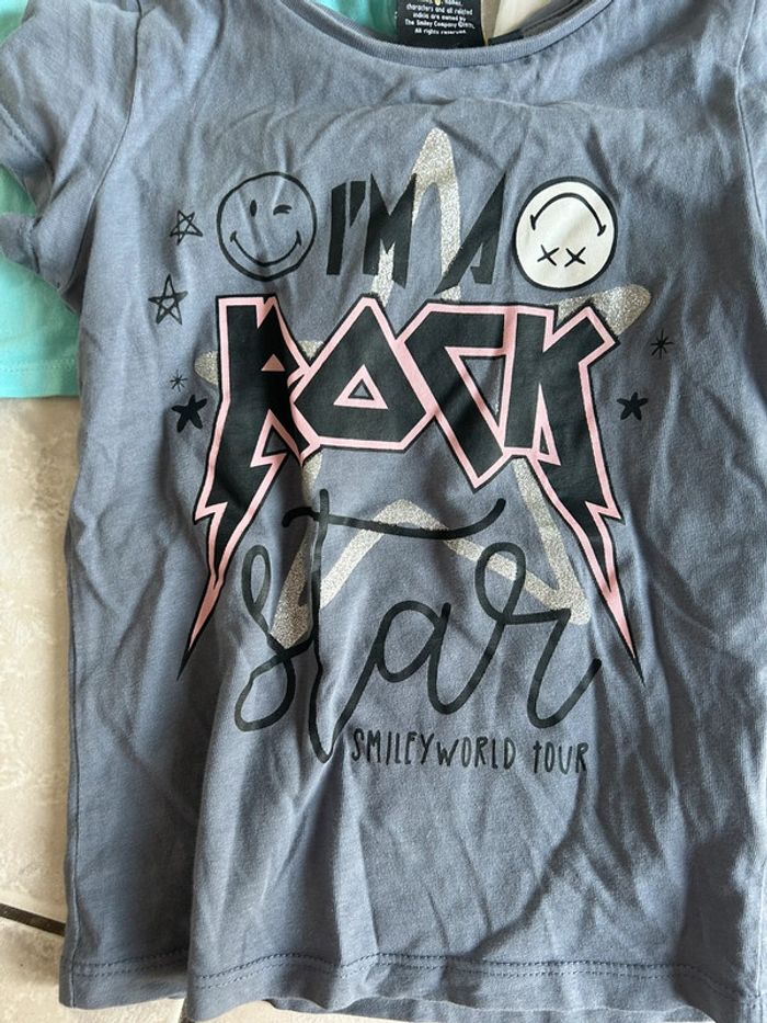 Lot 2 t shirts fille 6 ans - photo numéro 2