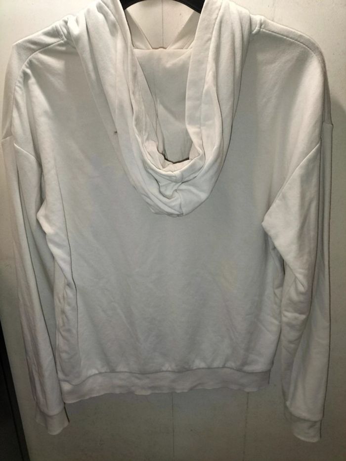 Sweat à capuche Kiabi blanc XS - photo numéro 2