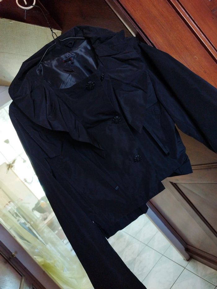 Veste bombers noire col rond vintage M/38 y2k - photo numéro 9