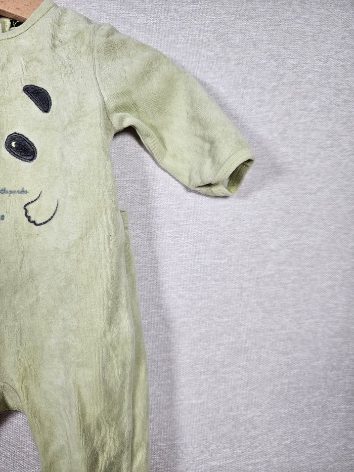 Pyjama velours panda kiabi 3 mois 56-62cm - photo numéro 3