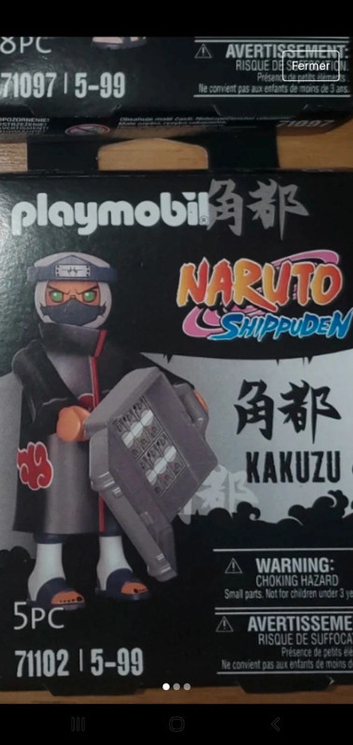 Vends playmobil Kakuzu de Naruto.