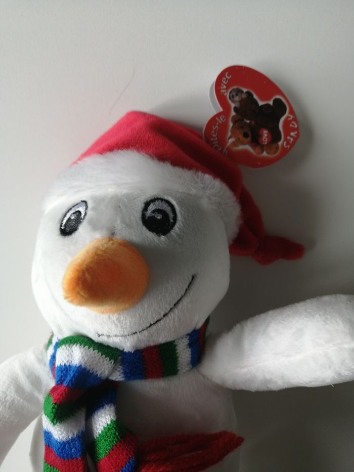 peluche bonhomme de neige - photo numéro 4