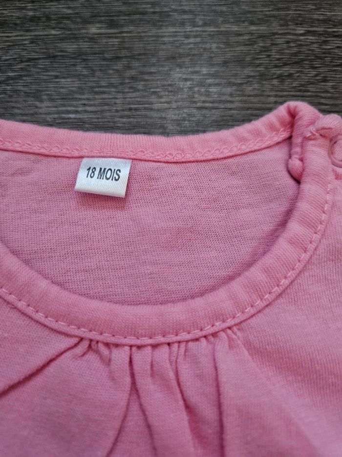 Lot de 6 tee-shirts manches courtes fille taille 18 mois - photo numéro 8