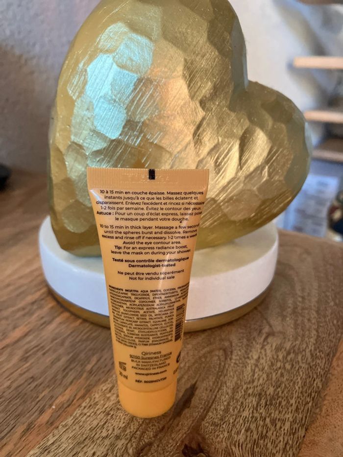 Qiriness format voyage Le wrap vitaminé masque 20 ml - photo numéro 2