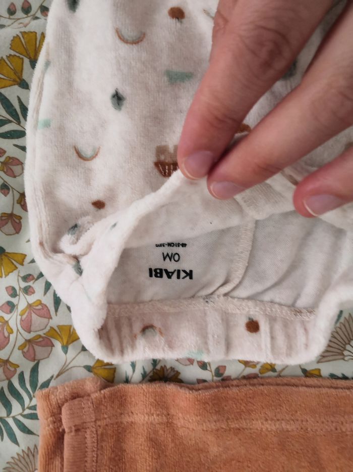 Pyjama Kiabi naissance velour - photo numéro 2