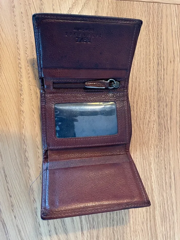 Portefeuille en cuir marron - photo numéro 2
