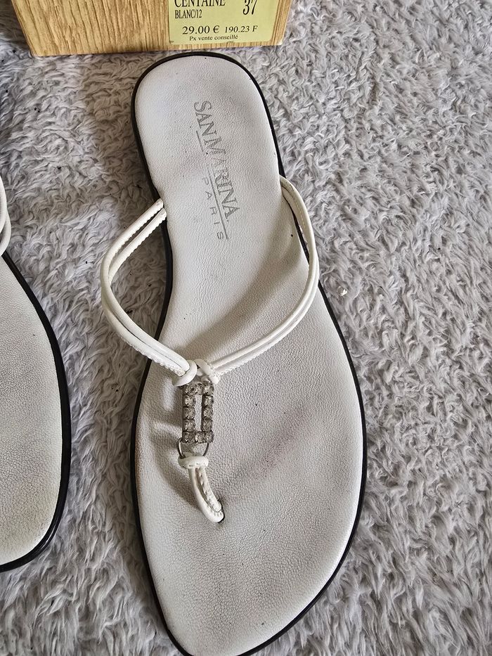 Tong 🍒vintage 90 san marina🍒 pointure 37 non négociable - photo numéro 2