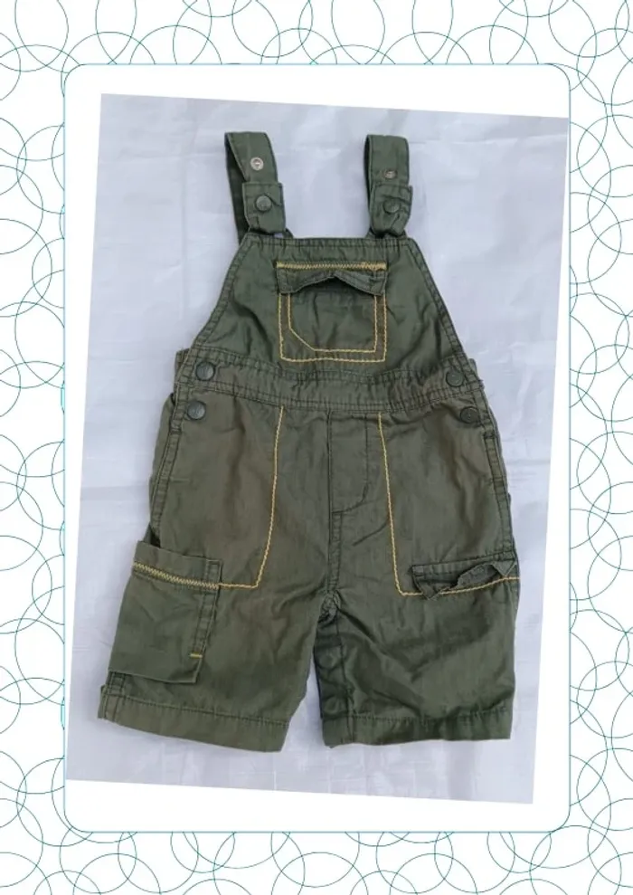 Salopette-short 6 mois Du pareil au même