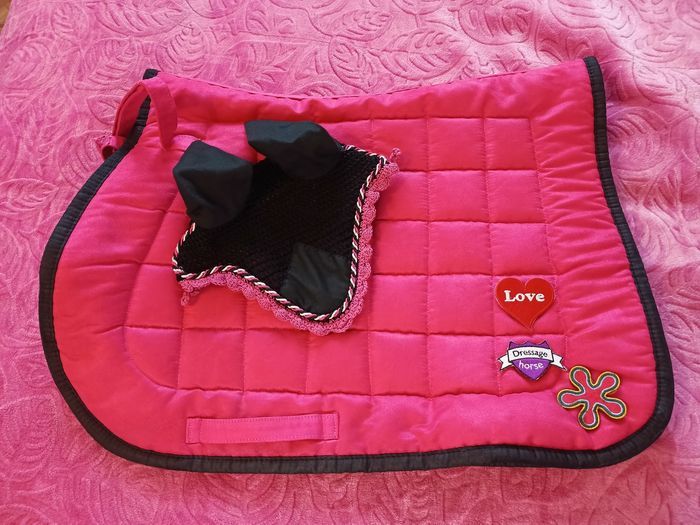 Tapis d'équitation avec bonnet