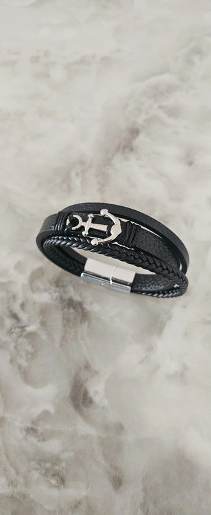 Bracelet en cuir pour homme - photo numéro 2