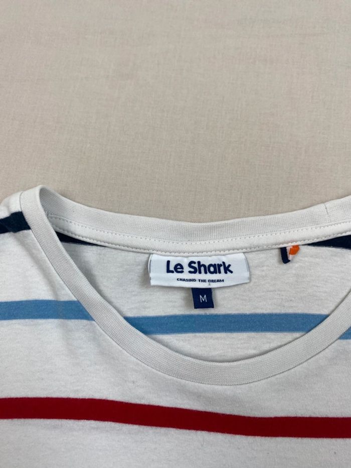 T-shirt à rayures, Le Shark, Blanc Multicolore, M, Homme (655) - photo numéro 6