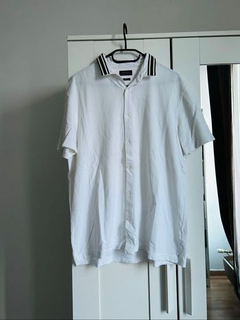 Chemise blanche unie Slim Fit Homme Zara Tailles M-L