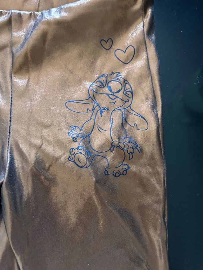 Legging doré stitch 4 ans - photo numéro 3