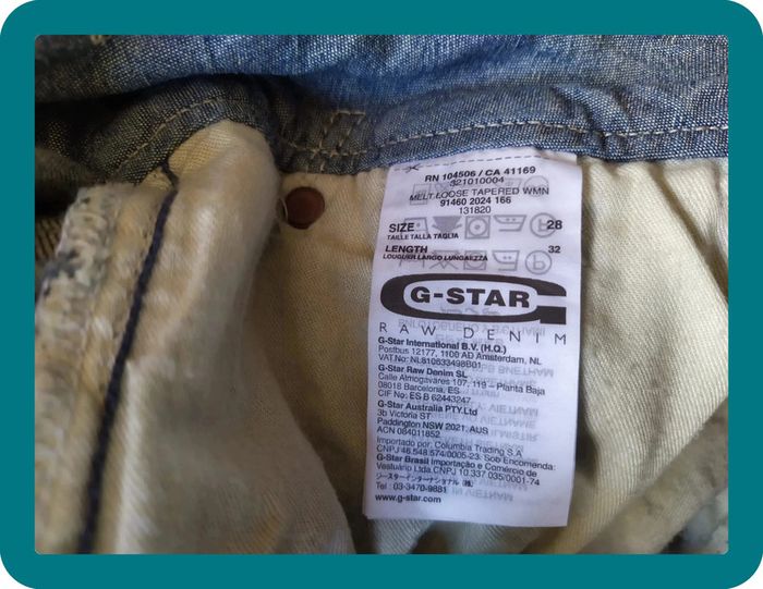 Jean melt loose tapered G star 3301 neuf à bretelles - photo numéro 13