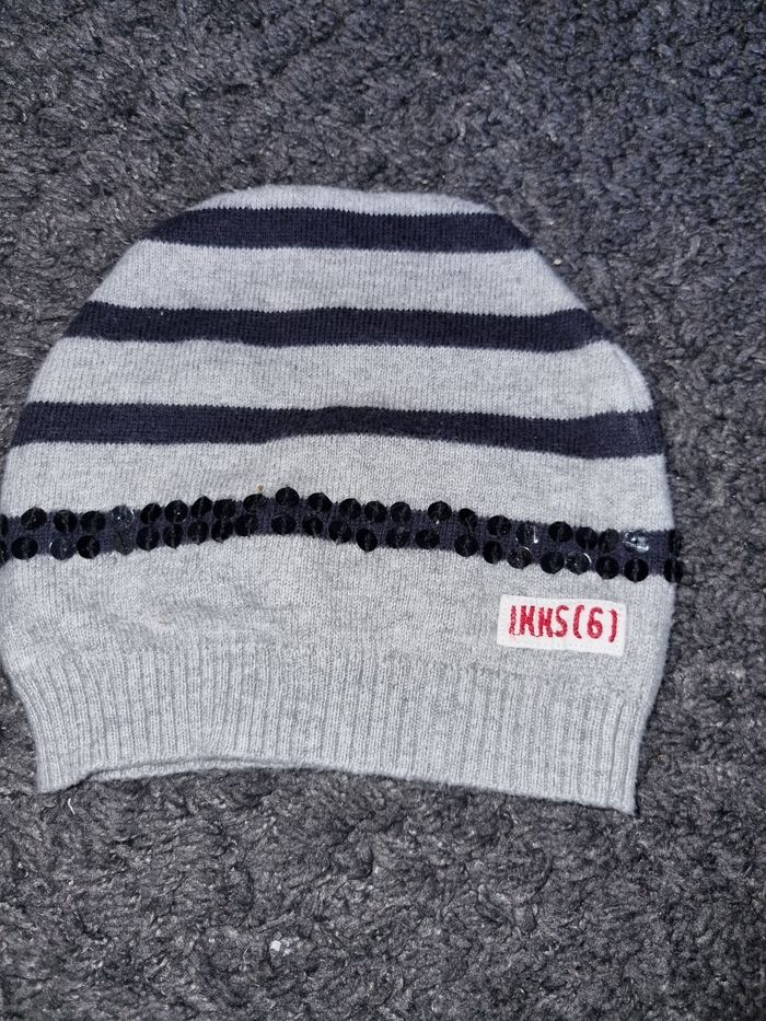 Lot IKKS Pull long 3 ans + bonnet assorti - photo numéro 7