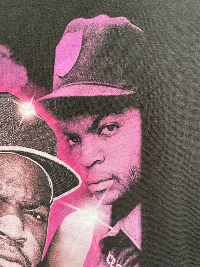 T-shirt Rapper NWA Ice Cube vintage Rap US Old School Hip Hop 90s Womens Small - photo numéro 5