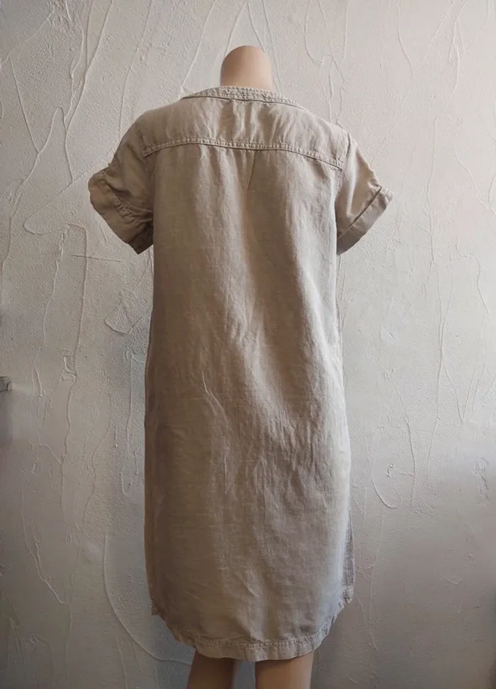 Robe casual chic Lin et coton Taille 38 - photo numéro 6
