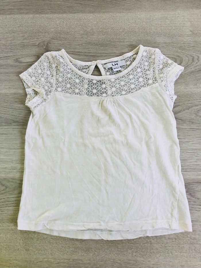 Teeshirt fille 6 ans blanc la halle - photo numéro 6