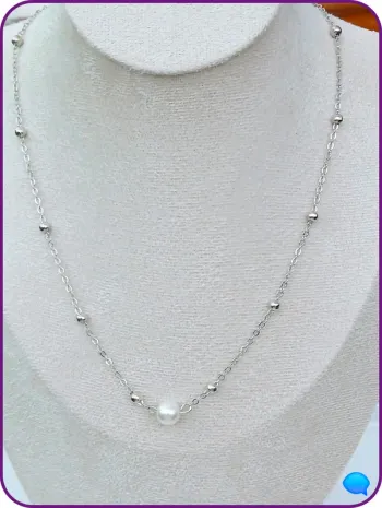 Collier perle blanche – Élégance et finesse