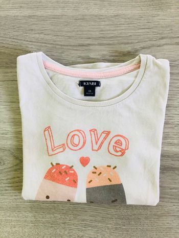 Teeshirt love glace fille 4 ans kiabi