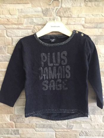 Pull marine jamais sage Kiabi 18M