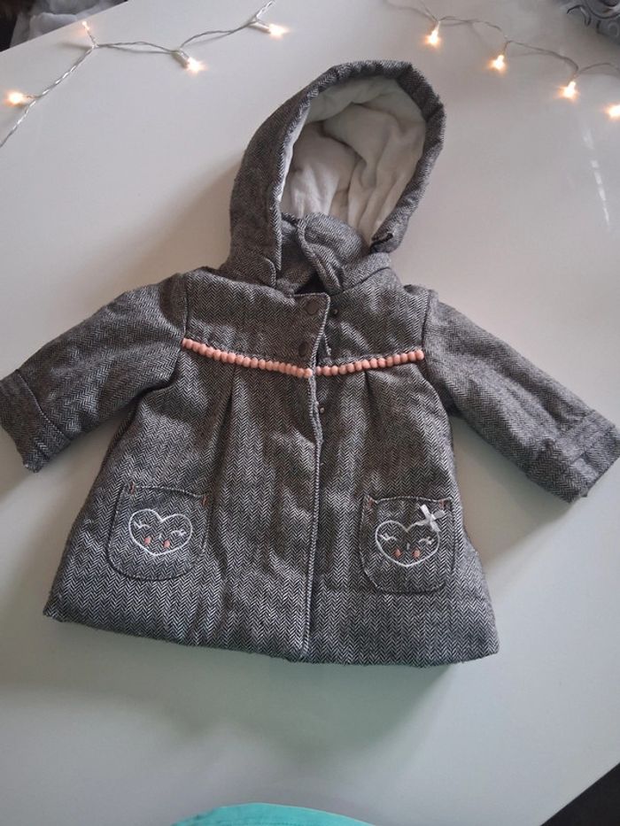 Blouson gris avec capuche chaud Orchestra - photo numéro 3