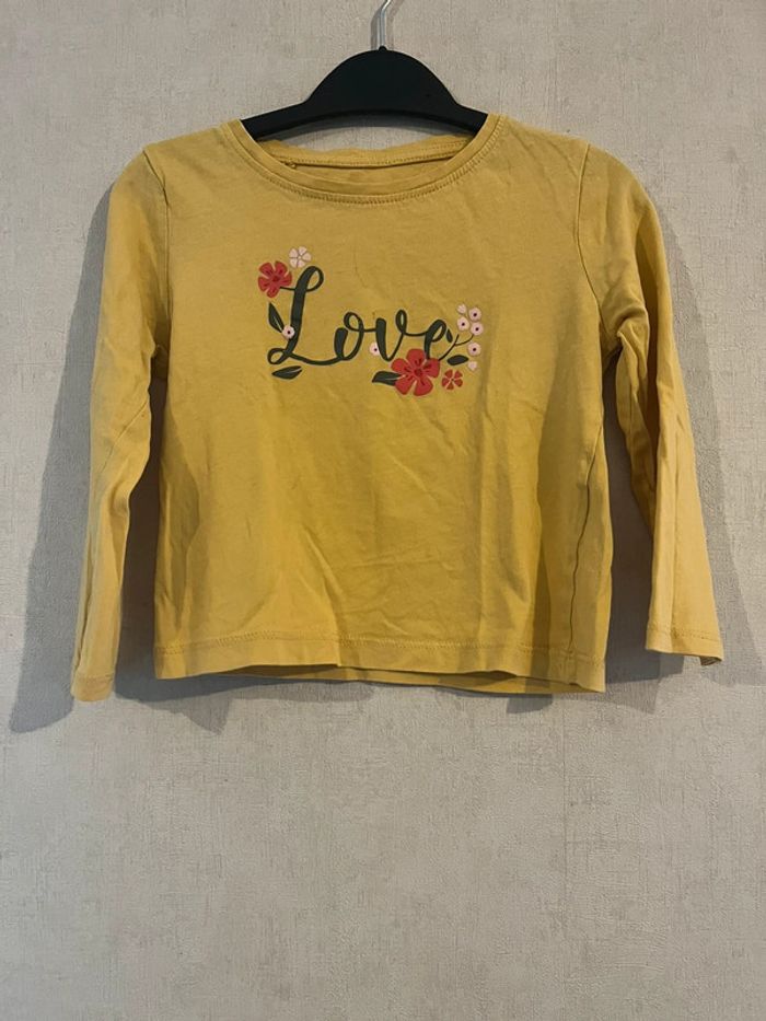 Haut manches longues jaune