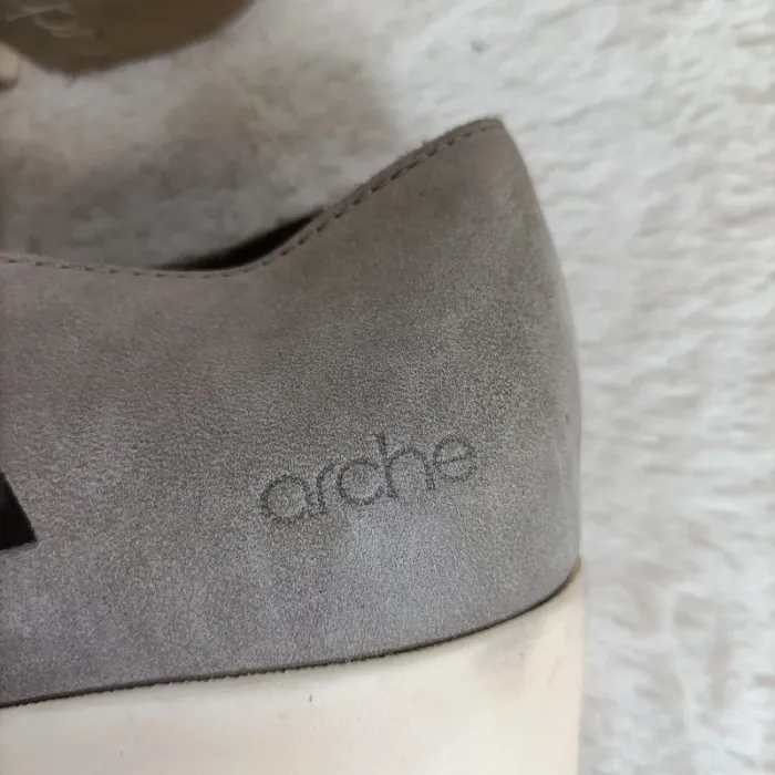 Chaussures aérées arche cuir 38 été gris - photo numéro 6