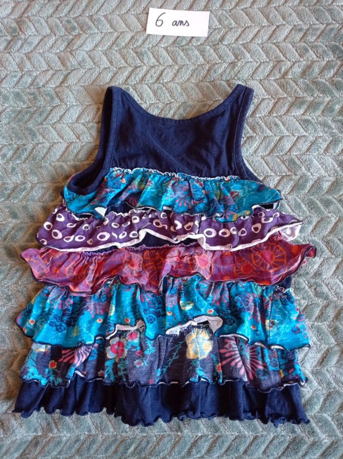 Débardeur à volants taille 6 ans - photo numéro 2